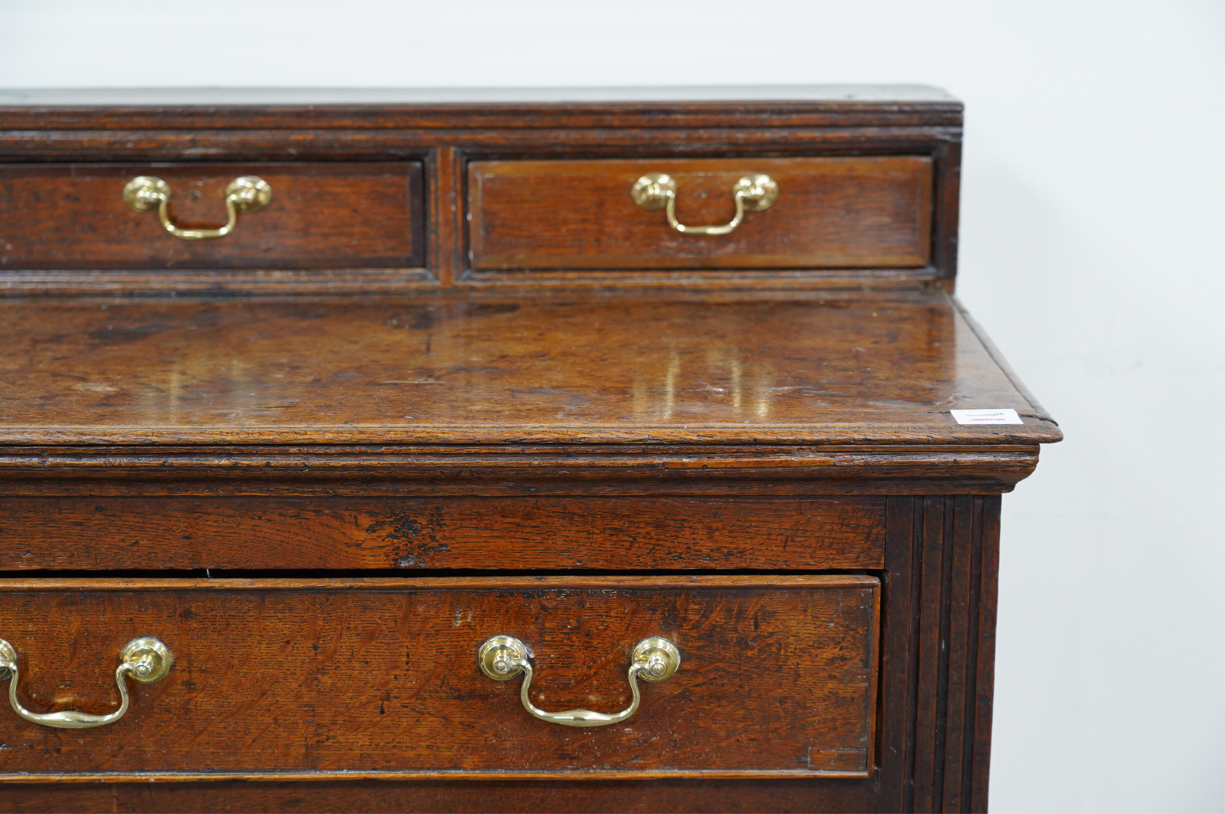 A George III oak dresser base